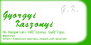 gyorgyi kaszonyi business card